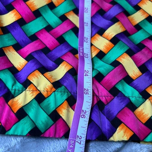 Silver Threads Vintage Woven Geometric Print Jacket Womens Medium Colorful Bold - Picture 11 of 12